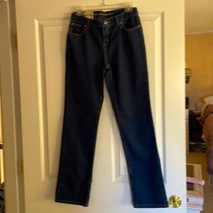 Arizona Jean Company dark tint size 16 regular straight leg jeans new with tags